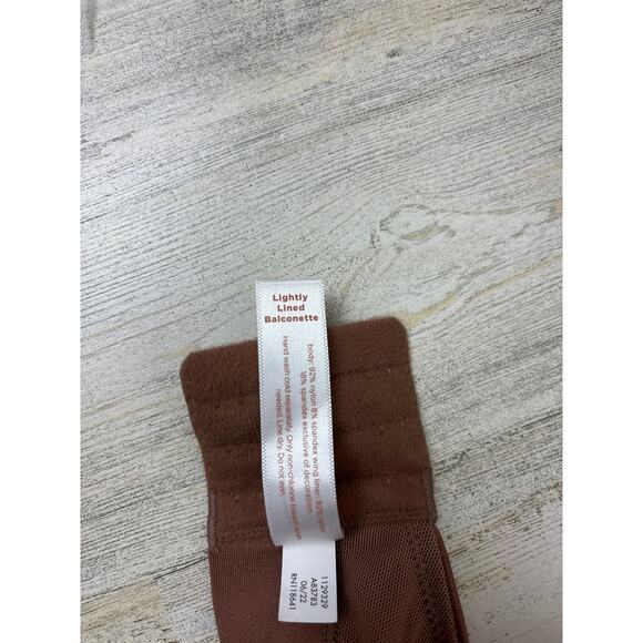 Cacique Women’s Plus 52C Brown Lightly Lined Balconette Bra Underwire NEW - Picture 8 of 8